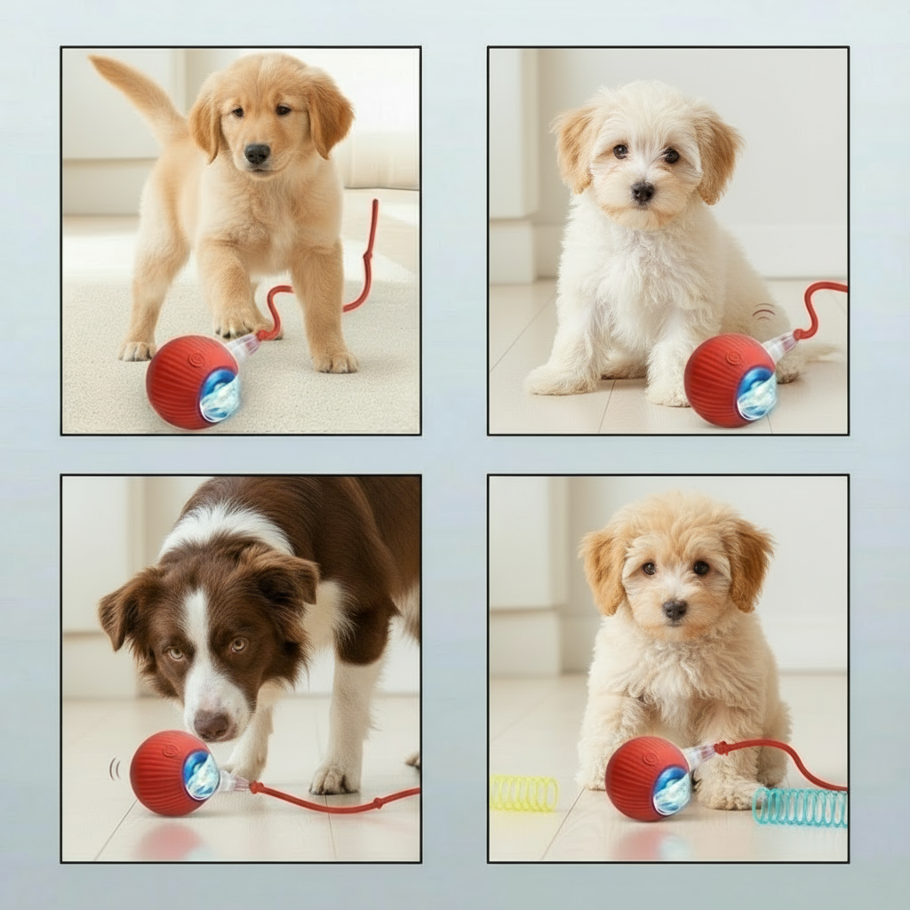 Interactive 360° Smart Rolling Pet Toy Ball